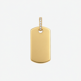 Colgante/Collar Token Halo Waterproof en Oro de 14k