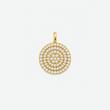Colgante/Collar Crystal Circle Waterproof en Oro 14k