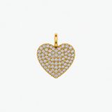 Colgante/Collar Crystal Heart Waterproof en Oro 14k