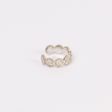 EAR CUFF BLOSSOM BAÑO DE ORO BLANCO