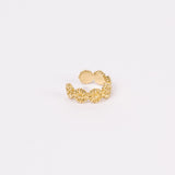 EAR CUFF BLOSSOM BAÑO DE ORO