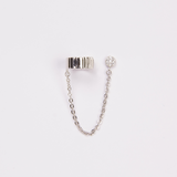 EAR CUFF GLEAM BAÑO DE ORO BLANCO