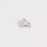 EAR CUFF DIMANTINA BAÑO DE ORO BLANCO