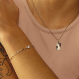 PULSERA ARIA BAÑO DE ORO BLANCO