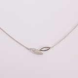 COLLAR AURORA BAÑO DE ORO BLANCO