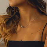 COLLAR AURORA BAÑO DE ORO BLANCO