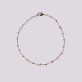 PULSERA INFINITY BAÑO DE ORO BLANCO
