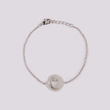 COLLAR HOPE + PULSERA BAÑO DE ORO BLANCO