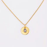 COLLAR LOVE + ARGOLLAS CLEO BAÑO DE ORO