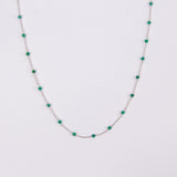 COLLAR HAILEY BAÑO DE ORO BLANCO