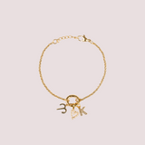 Pulsera Cable Charm Waterproof en Oro 18k