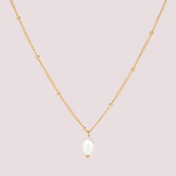 Collar Perla Isla Waterproof en Oro 18k