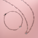 COLLAR ARIA BAÑO DE ORO BLANCO
