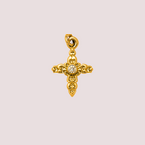 Charm Cruz Vintage Waterproof en Oro 18k