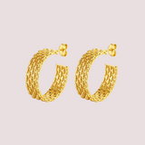 Argollas Tribeca Waterproof en Oro de 18k