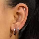 PIERCING ZOE BAÑO DE ORO BLANCO