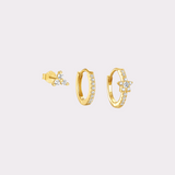 PACK DE AROS OLIVIA BAÑO DE ORO