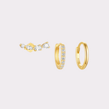 PACK DE AROS LOTUS BAÑO DE ORO