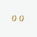 Argollas Lucca Bold Waterproof en Oro 18k