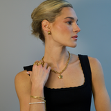 Collar Chunky Star Waterproof en Oro de 18k