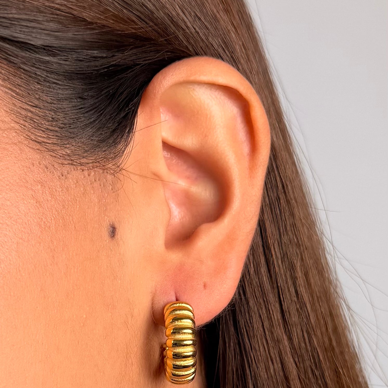 Argollas Anais Waterproof en Oro 18k