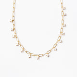 COLLAR DAINTY PAPERCLIP BAÑO DE ORO