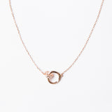 COLLAR HEART LINK PLATA 925