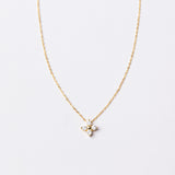 COLLAR ZINNIA PLATA 925 BAÑO DE ORO