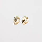 ARGOLLAS TRIPLE PLATA 925 BAÑO DE ORO