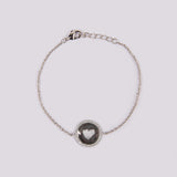 PULSERA HOPE BAÑO DE ORO BLANCO