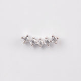 PIERCING ZOE BAÑO DE ORO BLANCO