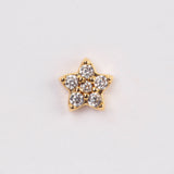 PIERCING STELLAR BAÑO DE ORO