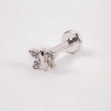 PIERCING VERA BAÑO DE ORO BLANCO