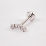 PIERCING ZOE BAÑO DE ORO BLANCO