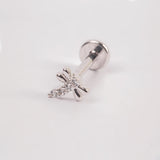 PIERCING LEA BAÑO DE ORO BLANCO