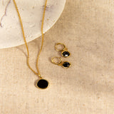 ARGOLLAS MUSE BLACK BAÑO DE ORO