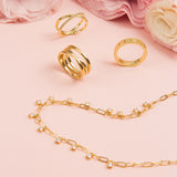 COLLAR DAINTY PAPERCLIP BAÑO DE ORO