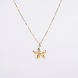 Collar Sea Star Waterproof en Oro de 18k