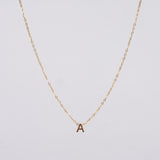 Collar Inicial Auren Waterproof en Oro de 18k