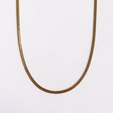 Collar Herringbone Waterproof en Oro 18k