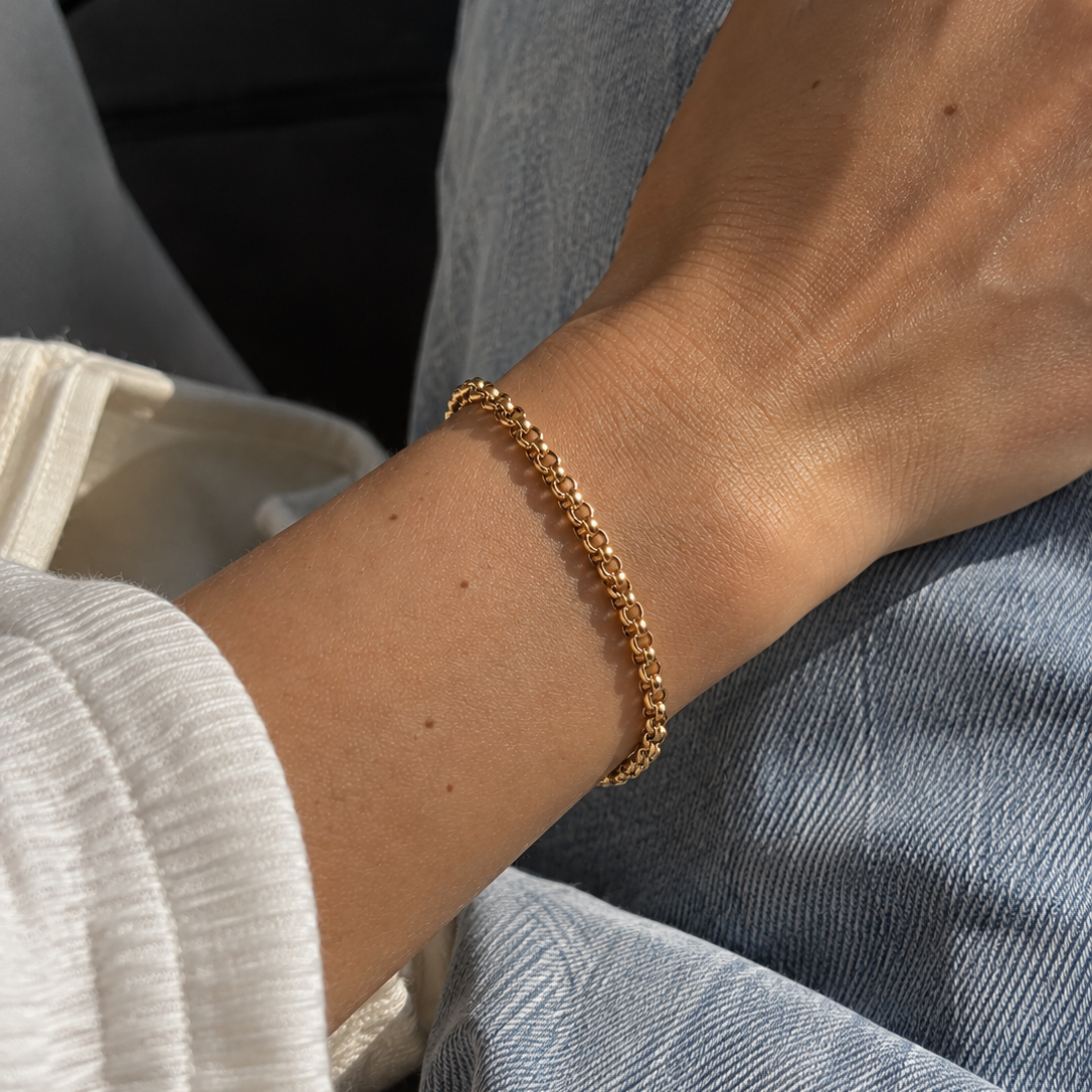 Pulser Rolo Waterproof en Oro de 14k