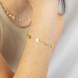PULSERA HARMONY BAÑO DE ORO