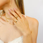 ANILLO CROSS BAÑO DE ORO - Divain