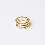 ANILLO CROSS BAÑO DE ORO - Divain