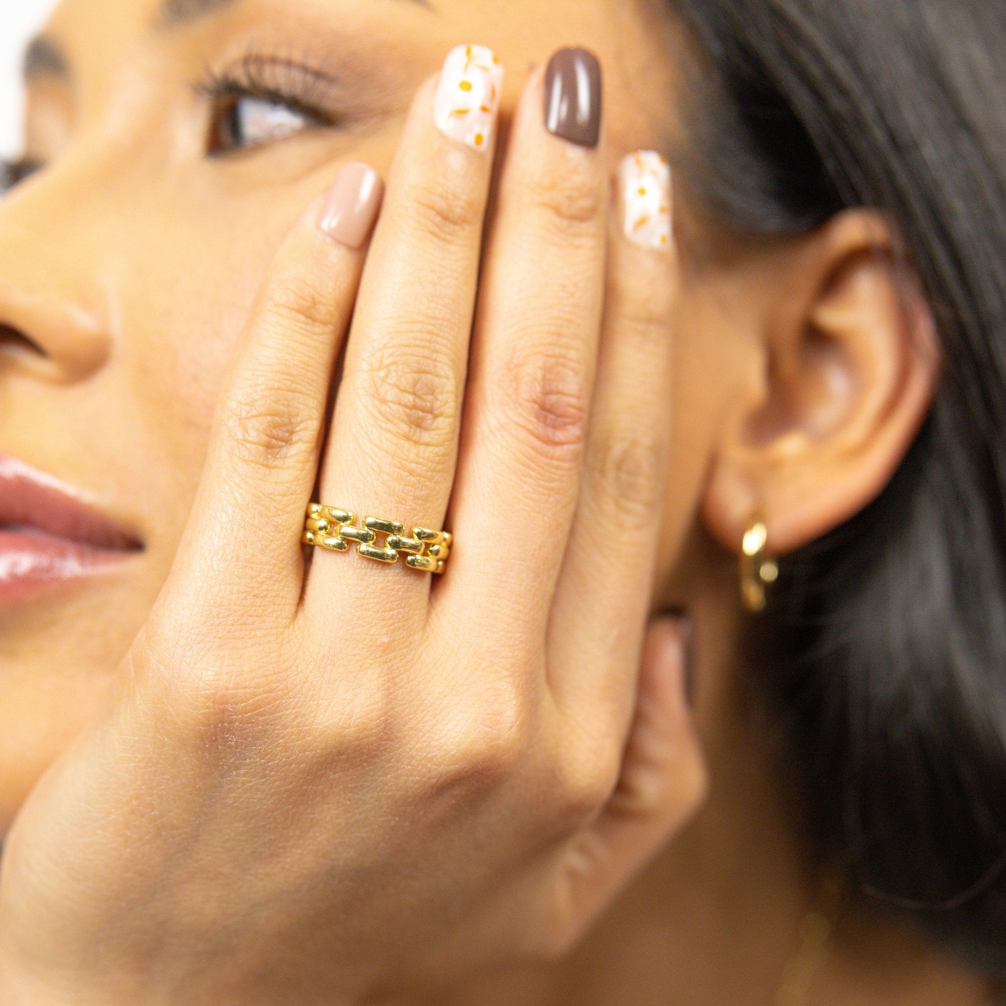 ANILLO ELARA BAÑO DE ORO - Divain