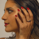 ANILLO HAZEL BAÑO DE ORO BLANCO - Divain