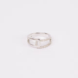 ANILLO IVY BAÑO DE ORO BLANCO - Divain