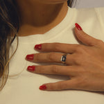ANILLO PHOENIX BAÑO DE ORO BLANCO - Divain