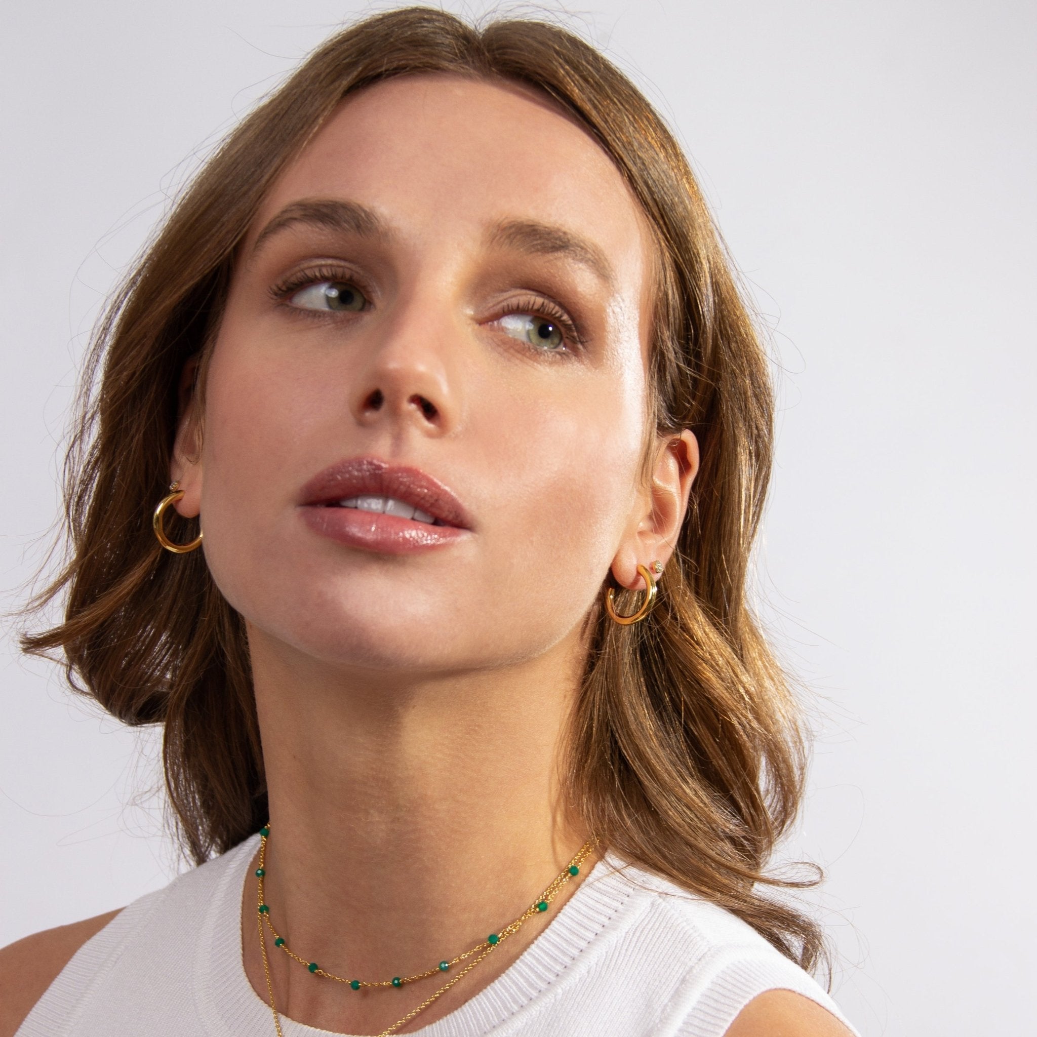 ARGOLLAS CLEO BAÑO DE ORO 20 MM - Divain