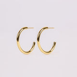 ARGOLLAS CLEO BAÑO DE ORO 30 MM - Divain